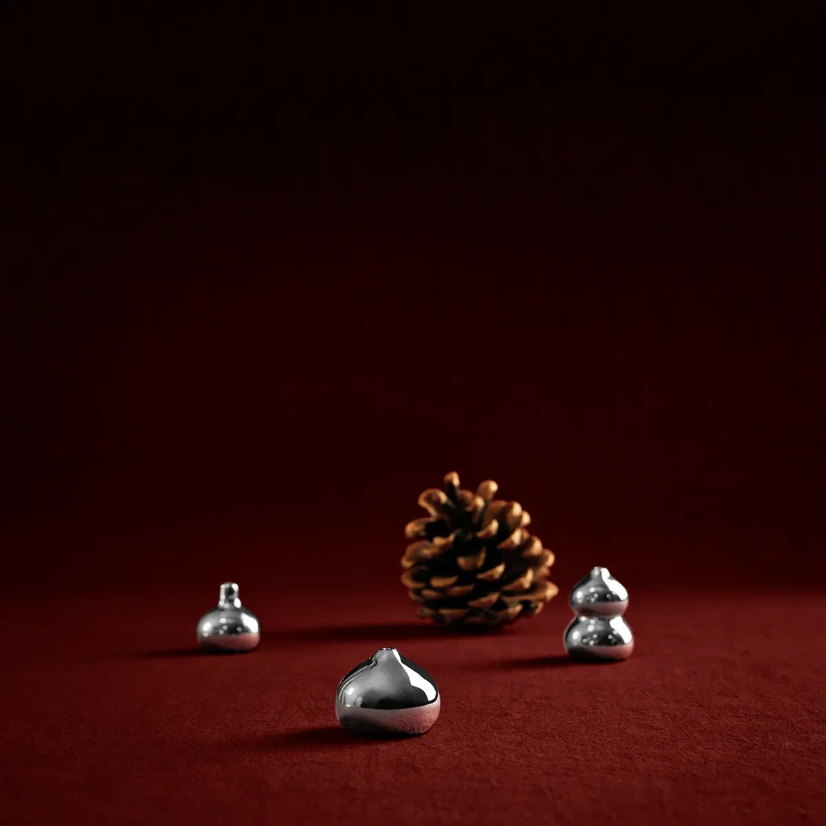 Minivas Komo Silver Set om 3
