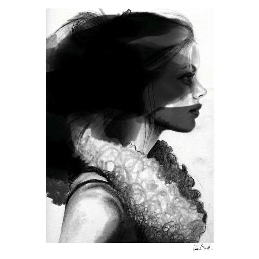 Anna Bülow, Anna Bülow poster  Face 2 30x40 cm