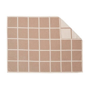 Vävd filt i lammull Criss Beige