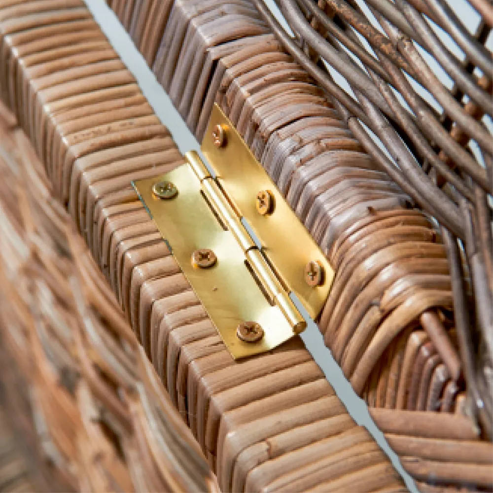 Rustik rottingkista, 160x40 cm