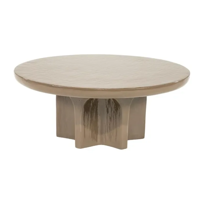 Circolo large soffbord 80x80x32 cm järn brun