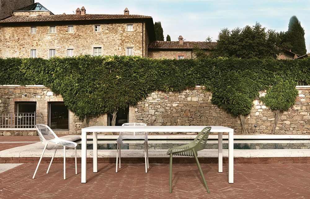 Niwa Stol Vit Aluminium 