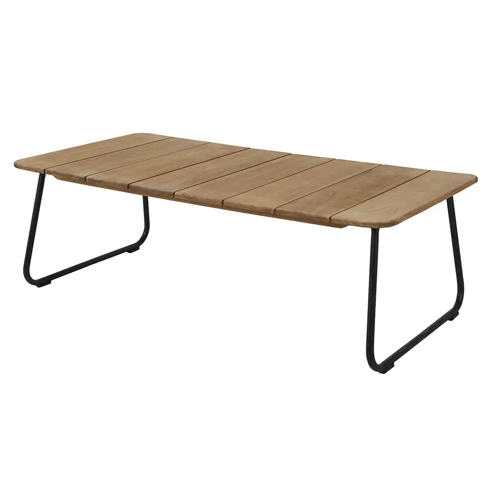 Nolli matbord 90x175 cm svart/teak 