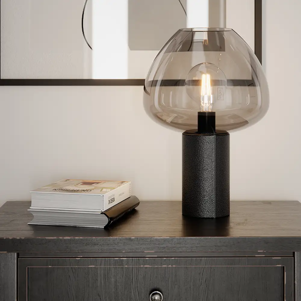 Cozy Bordslampa Svart/grå