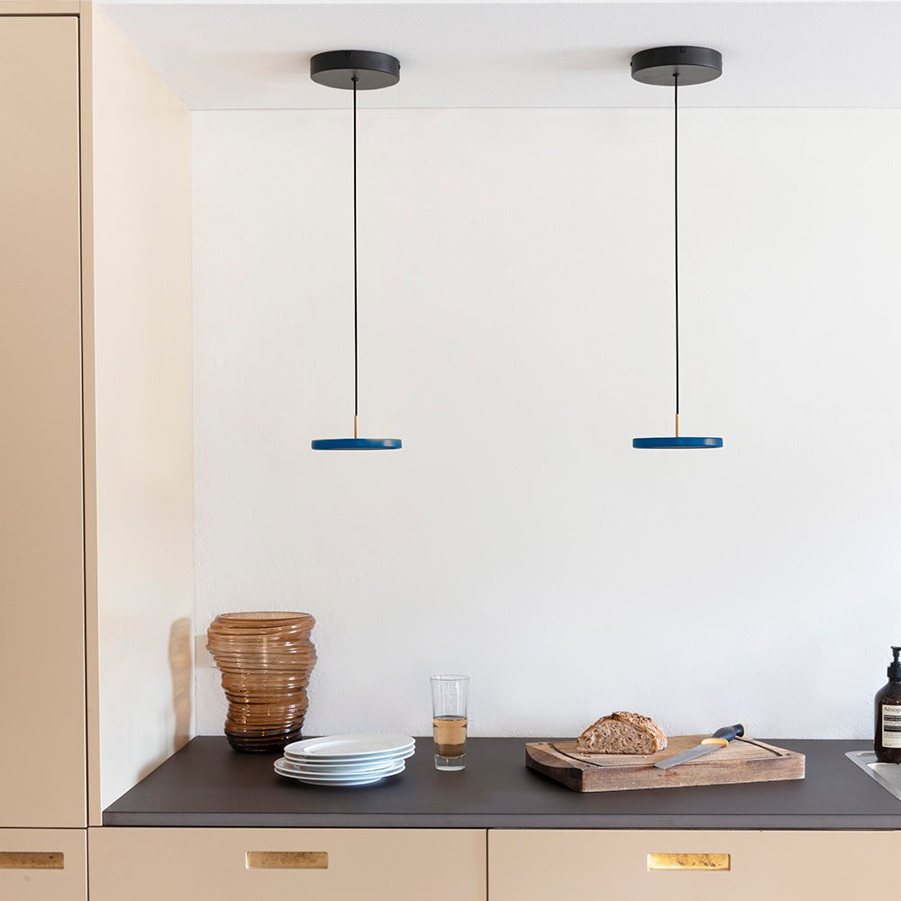 Asteria Micro Taklampa Ø15 cm Petrol Blue