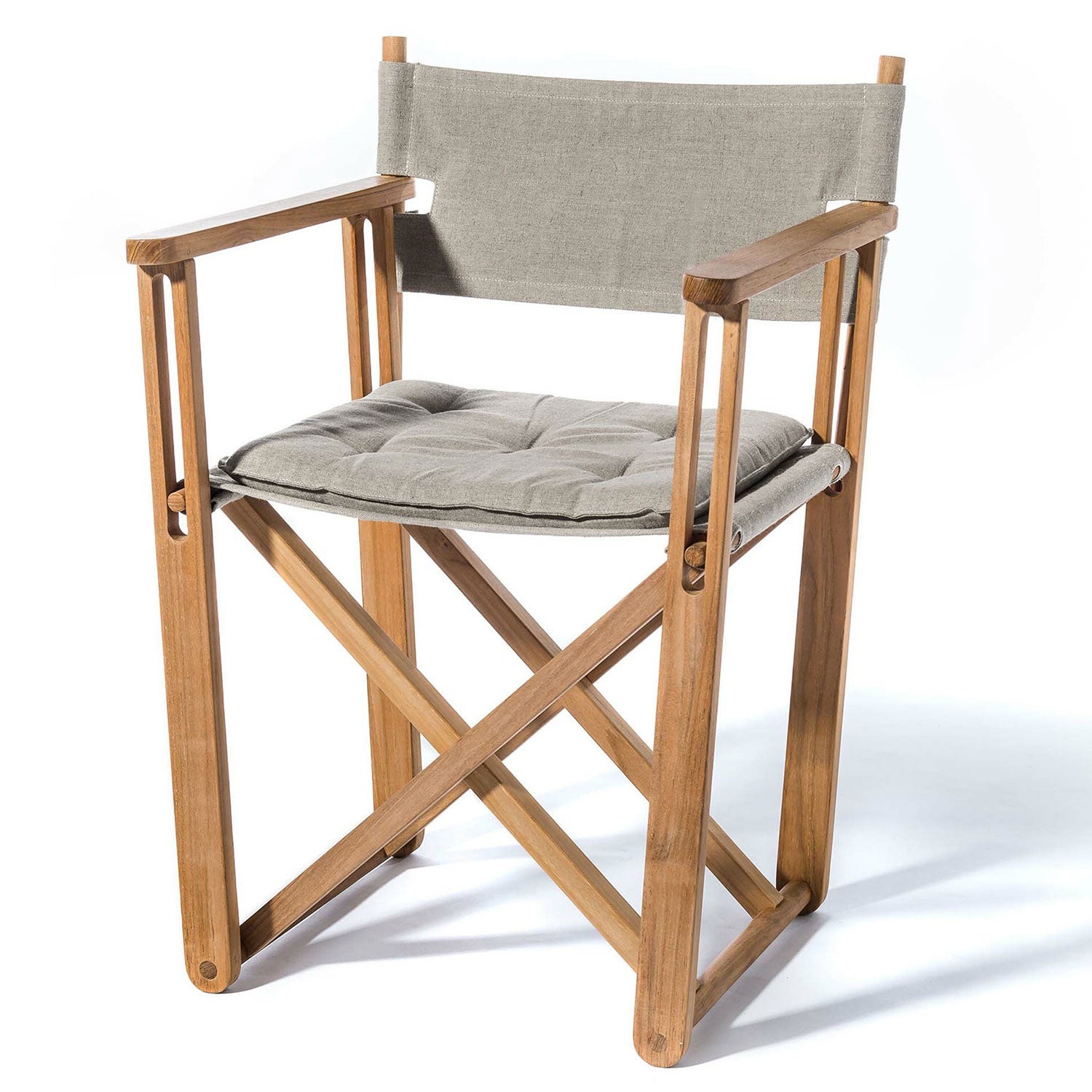 Kryss loungefåtölj teak 