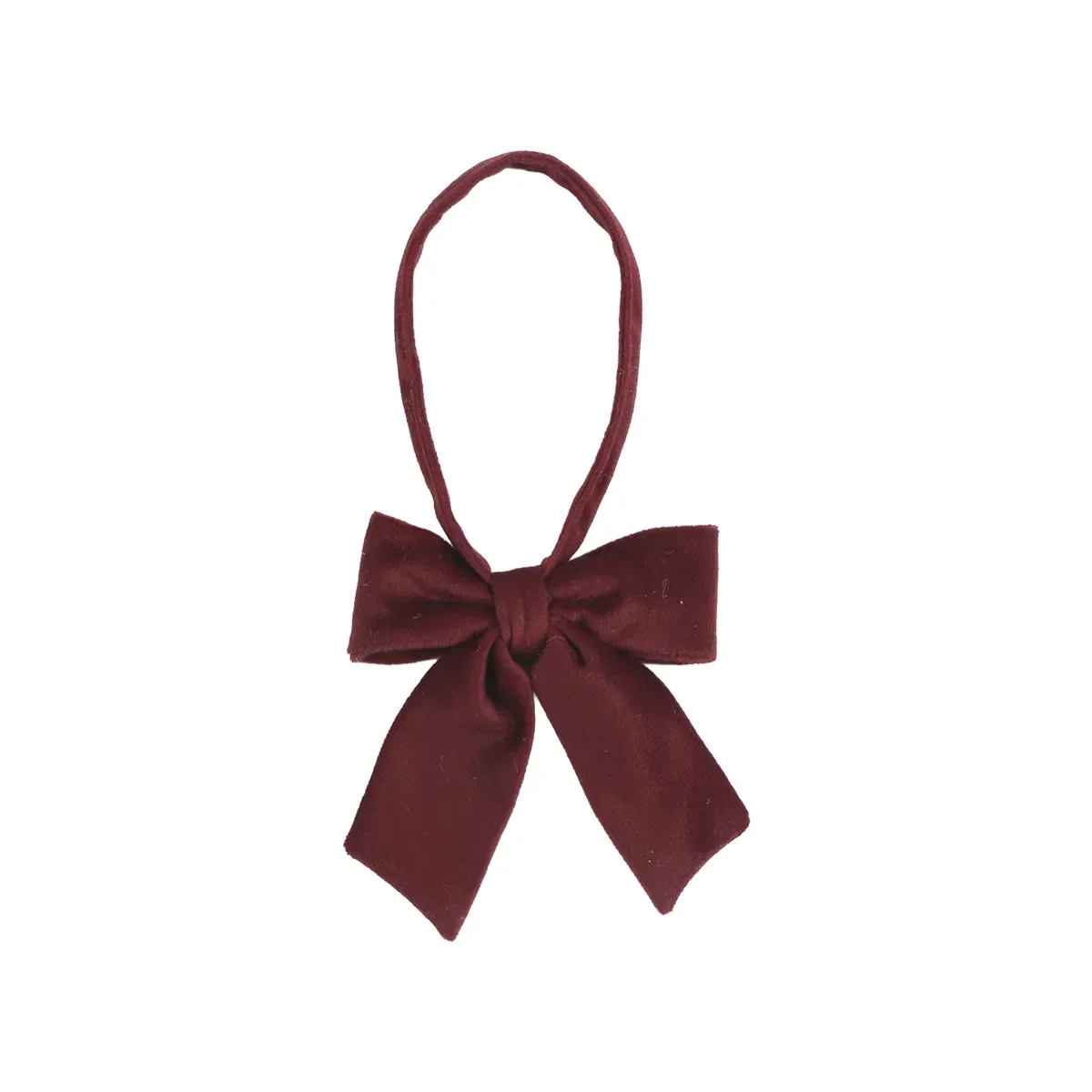 Julrosett i sammet Velvet S Red B 10 cm