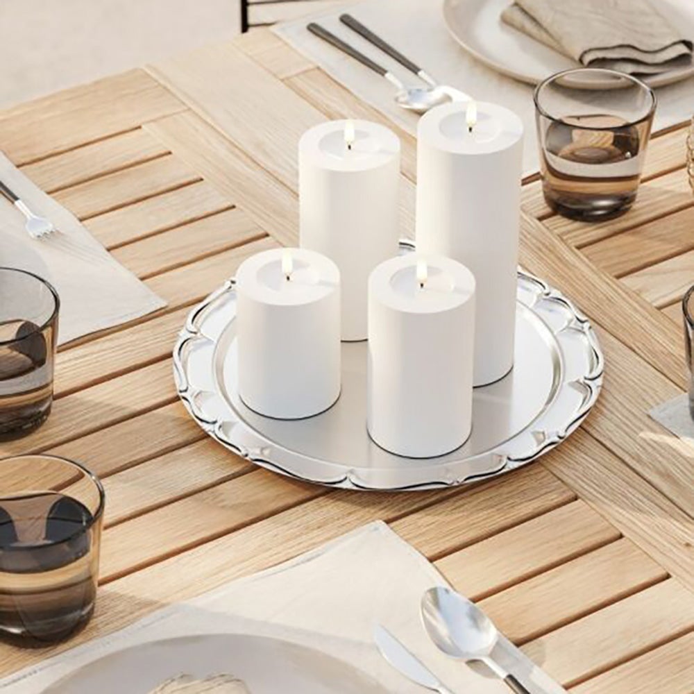 LED blockljus utomhus 7,5x15 cm vit