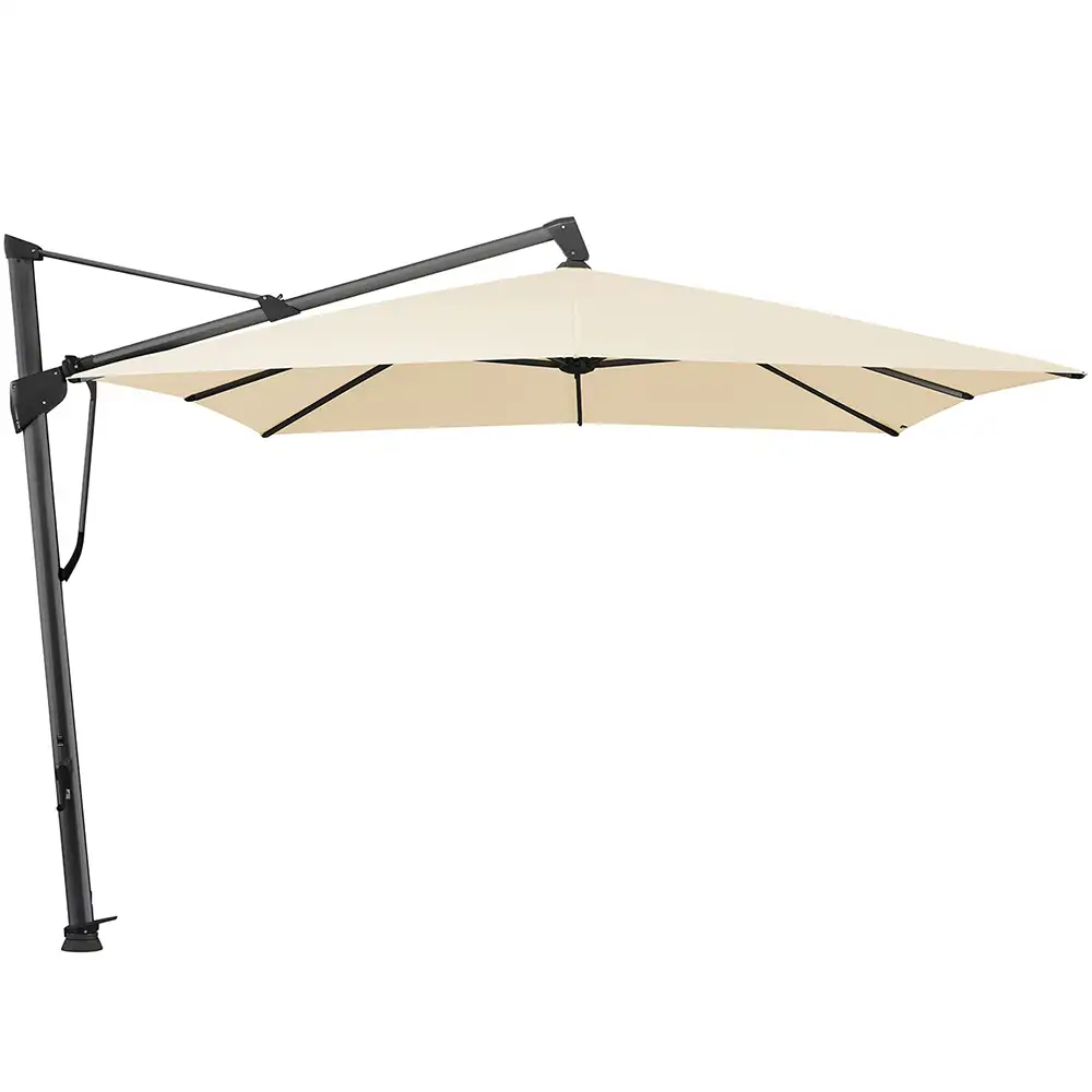 Glatz Sombrano S+ frihängande parasoll 400×300 cm kat.2 antracite alu / 150 eggshell