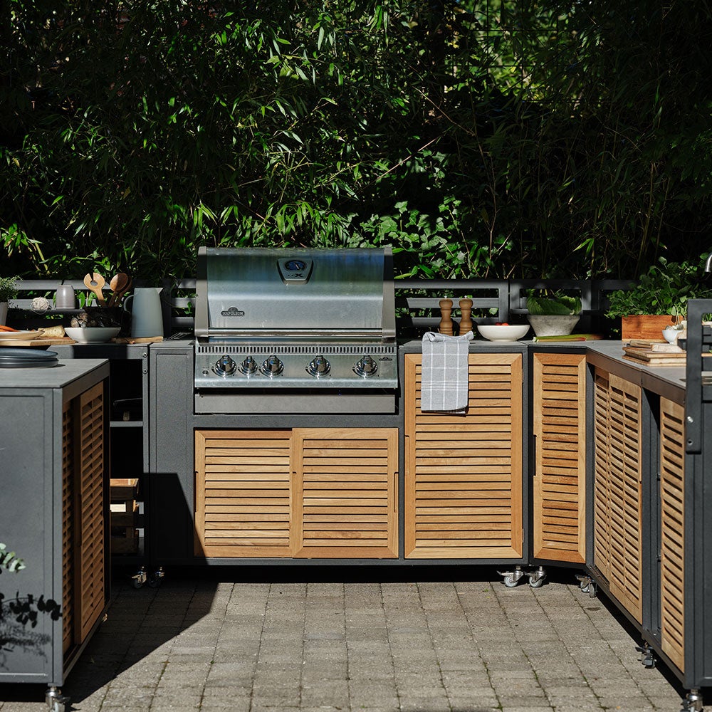 Fornax utekök svart/teak 