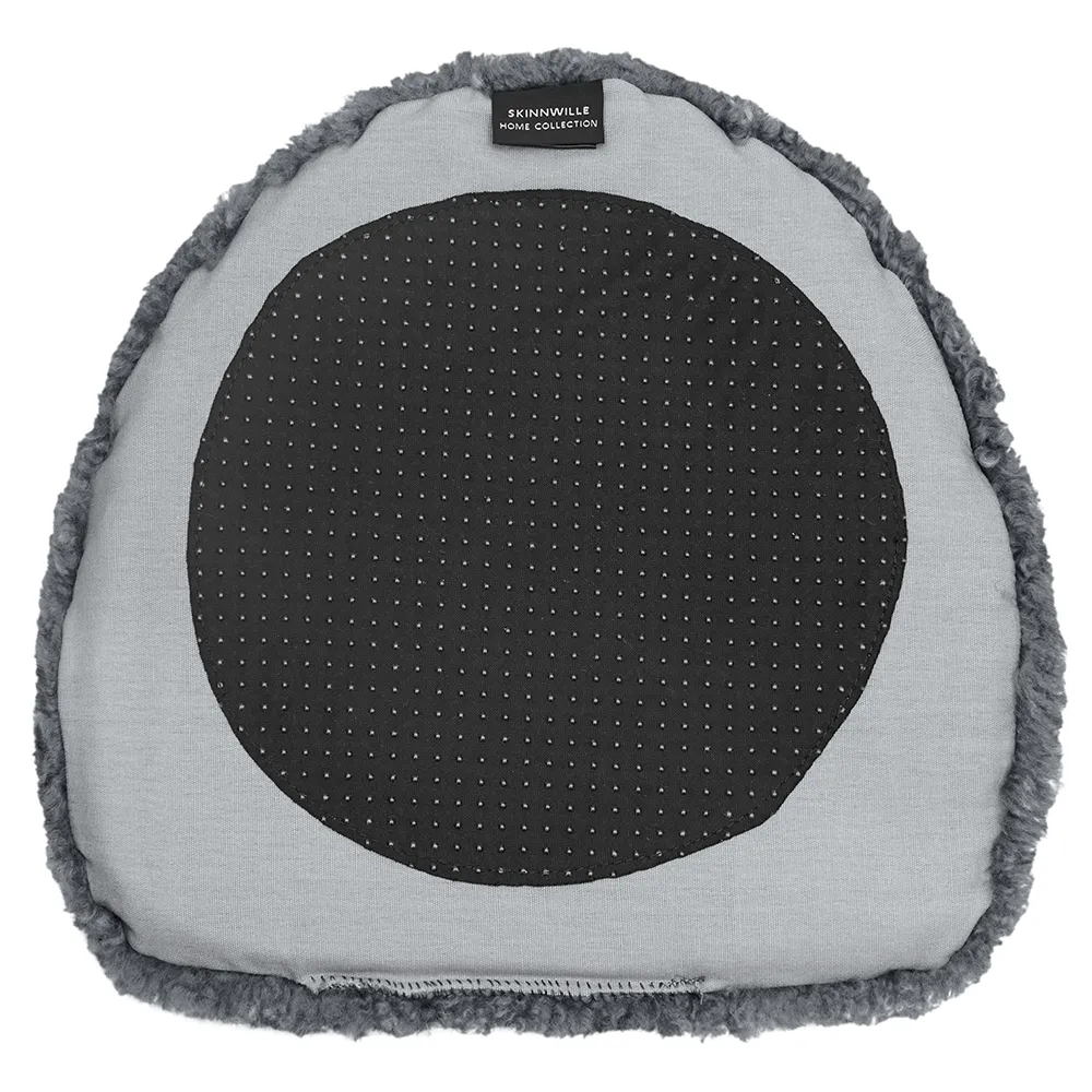 Curly forma Sittdyna fårskinn Dark Grey