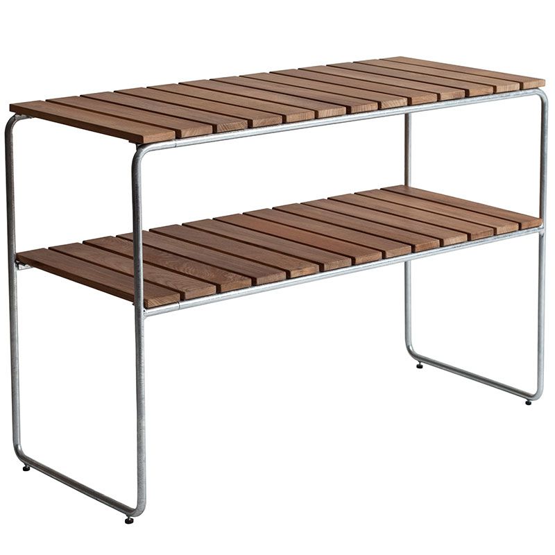 grythyttan stålmöbler, l105 avlastningsbord teak