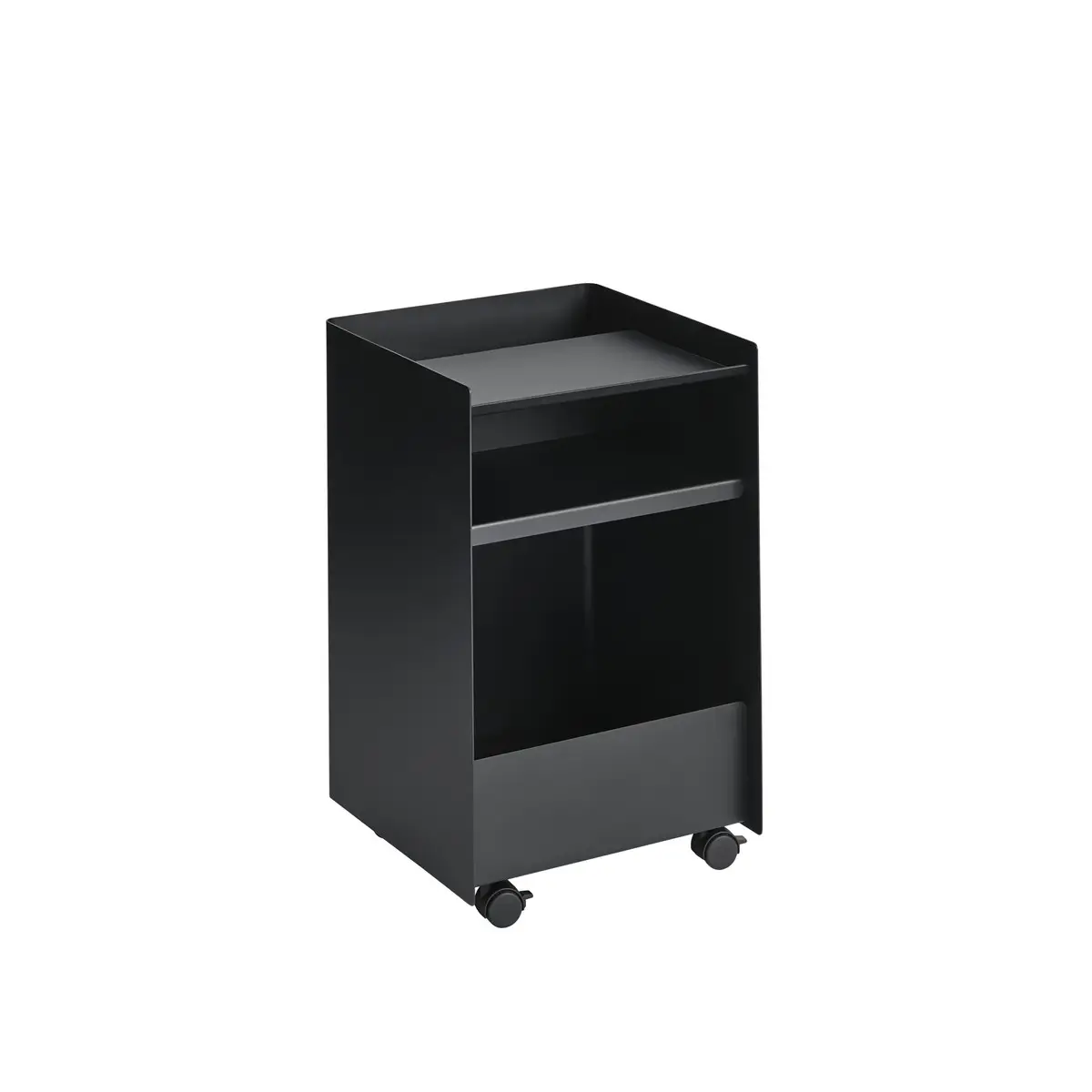Muuto, Folded Trolley H 61,5 cm Öppen Hurts - Svart