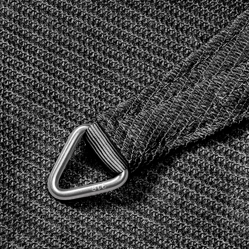 Coolfit solsegel triangulärt 90° 400x570cm grå