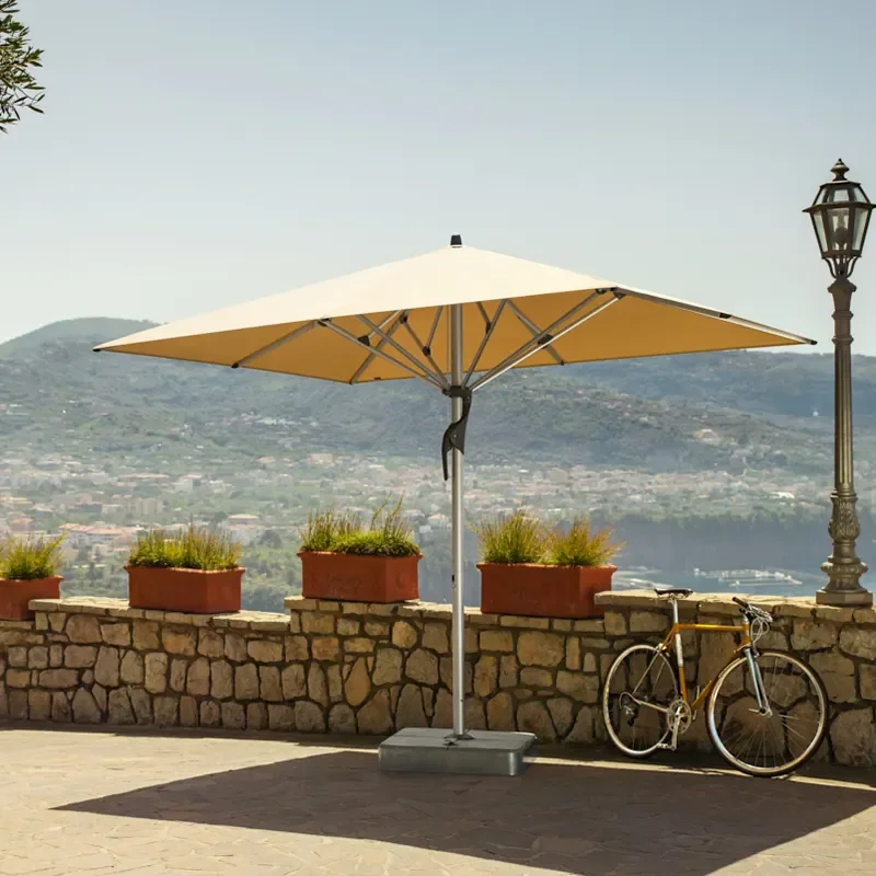 Fortello 300x300 cm parasoll alu Cat.5 645 Burgundy