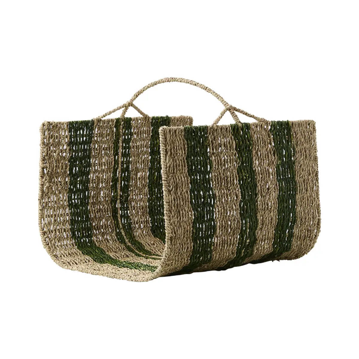 Affari of Sweden, COLLECT Vedkorg Natur/Grön L42xW42xH42 cm
