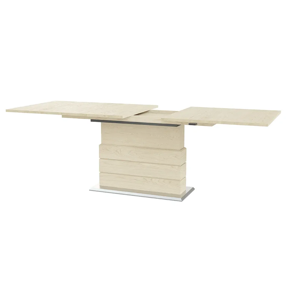 Sm30 Matbord 100X200-280 Cm Vitoljad Massiv Ek 