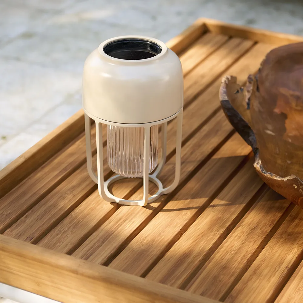 Portabel solcellslampa LIGHT No.1 Beige