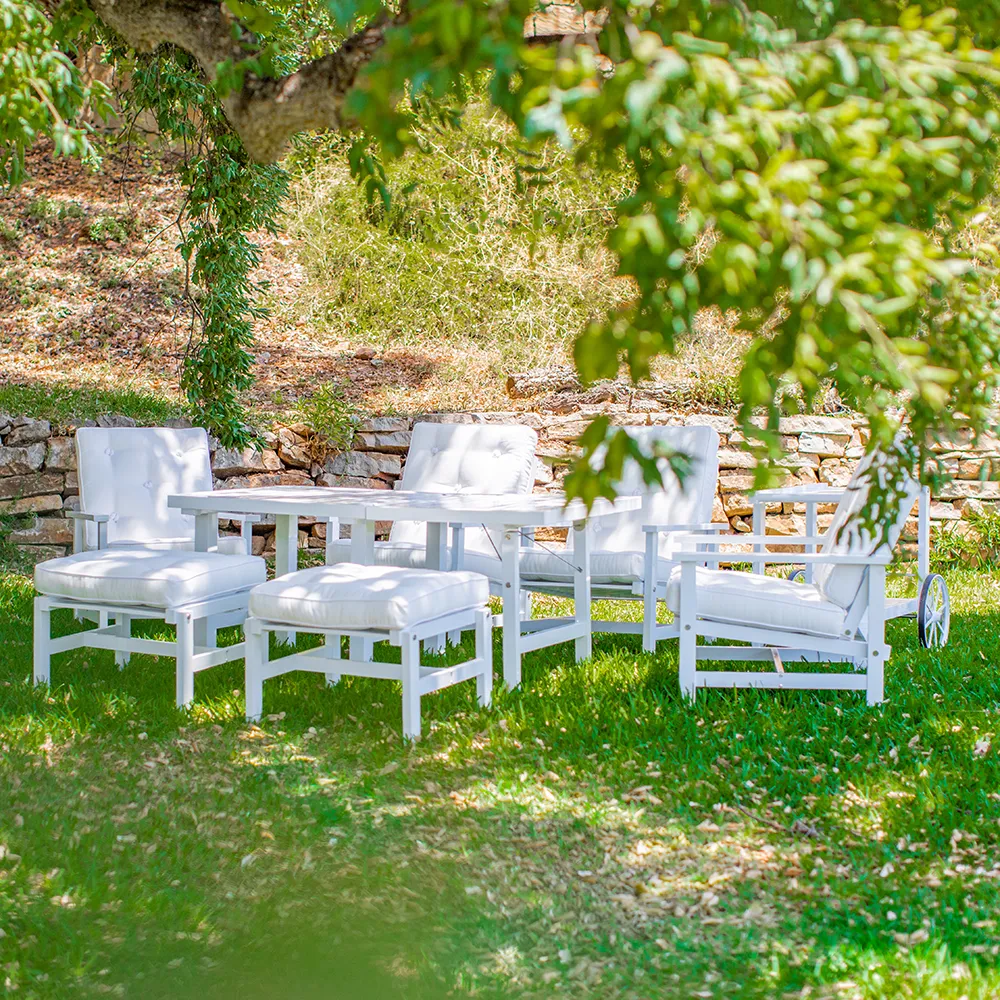 Bord 122X124Cm Höjd 65,5Cm Vit Alu 