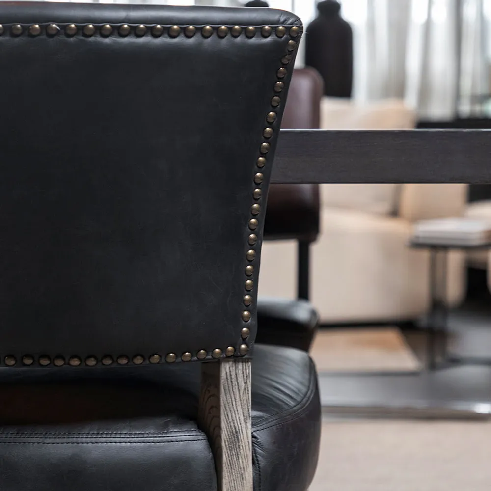 Karmstol Maggie black leather