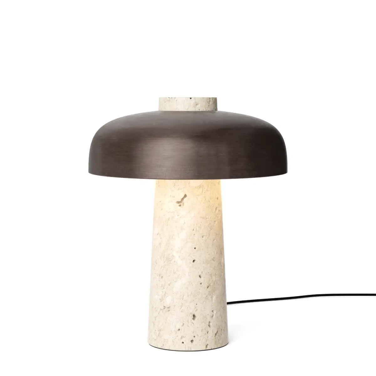 Audo CPH, Reverse Bordslampa, Travertine, Sand/Alu.Bronzed