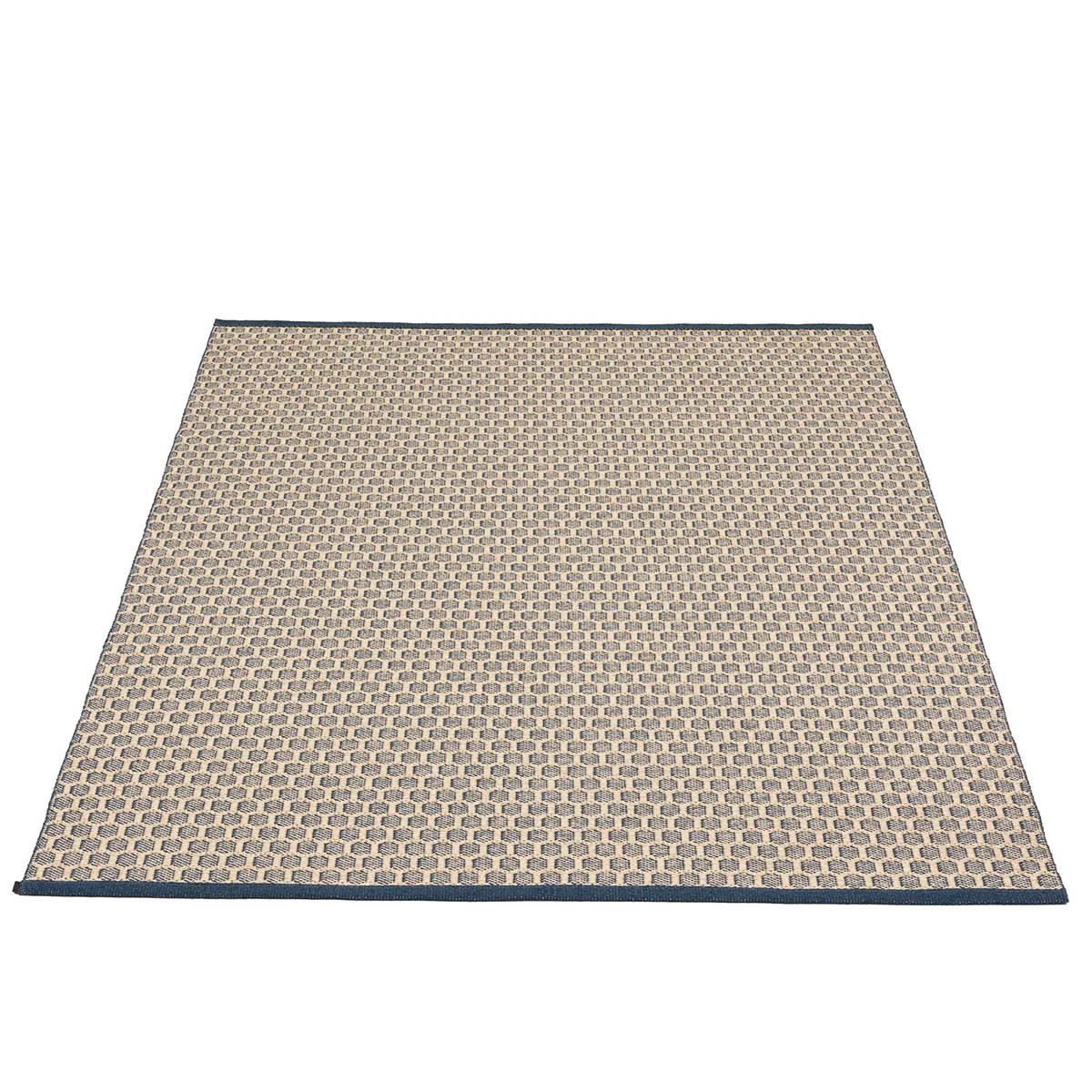 Vändbar Plastmatta MIMI Ocean Blue/Cream 180x260 cm