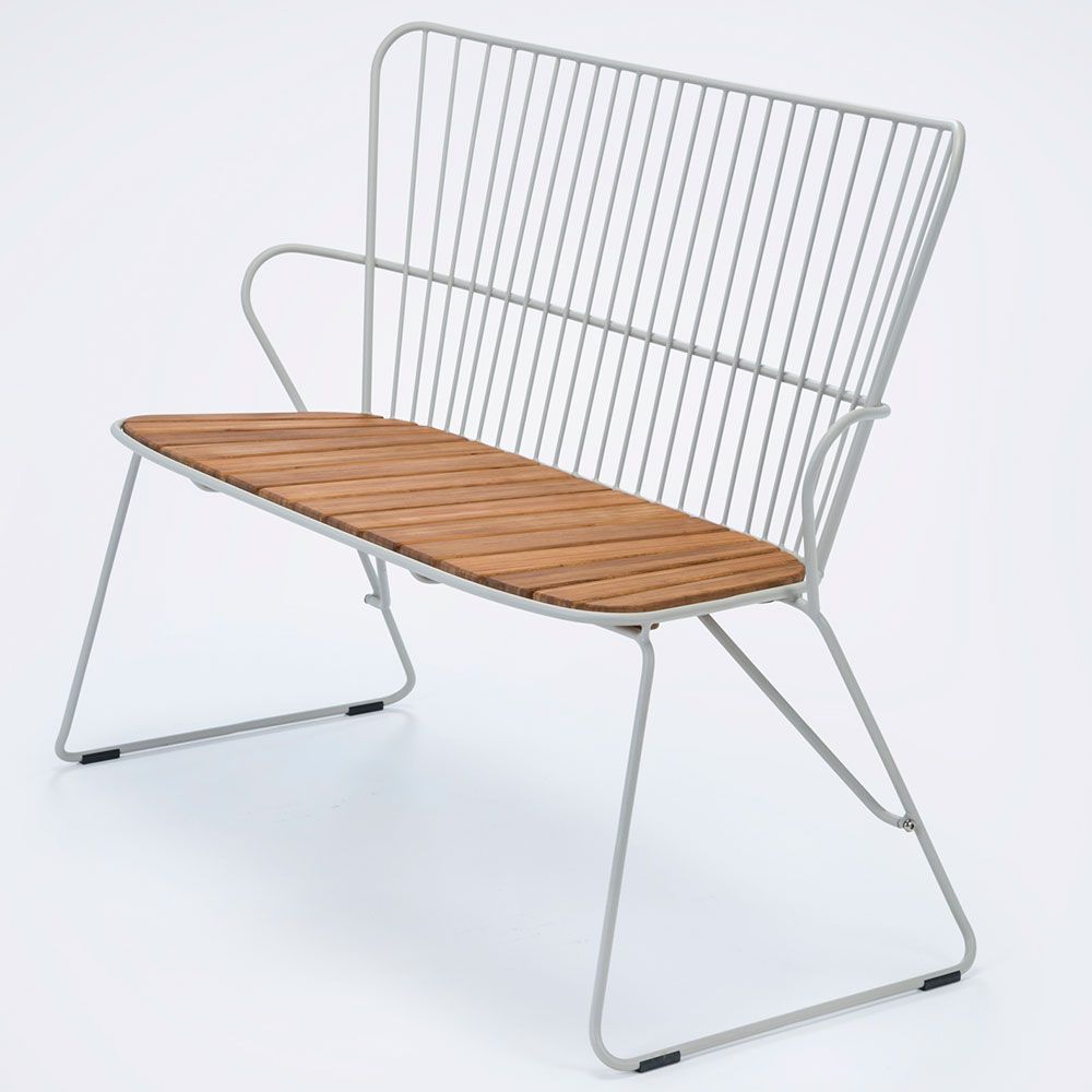 Paon soffa vit / taupe stål