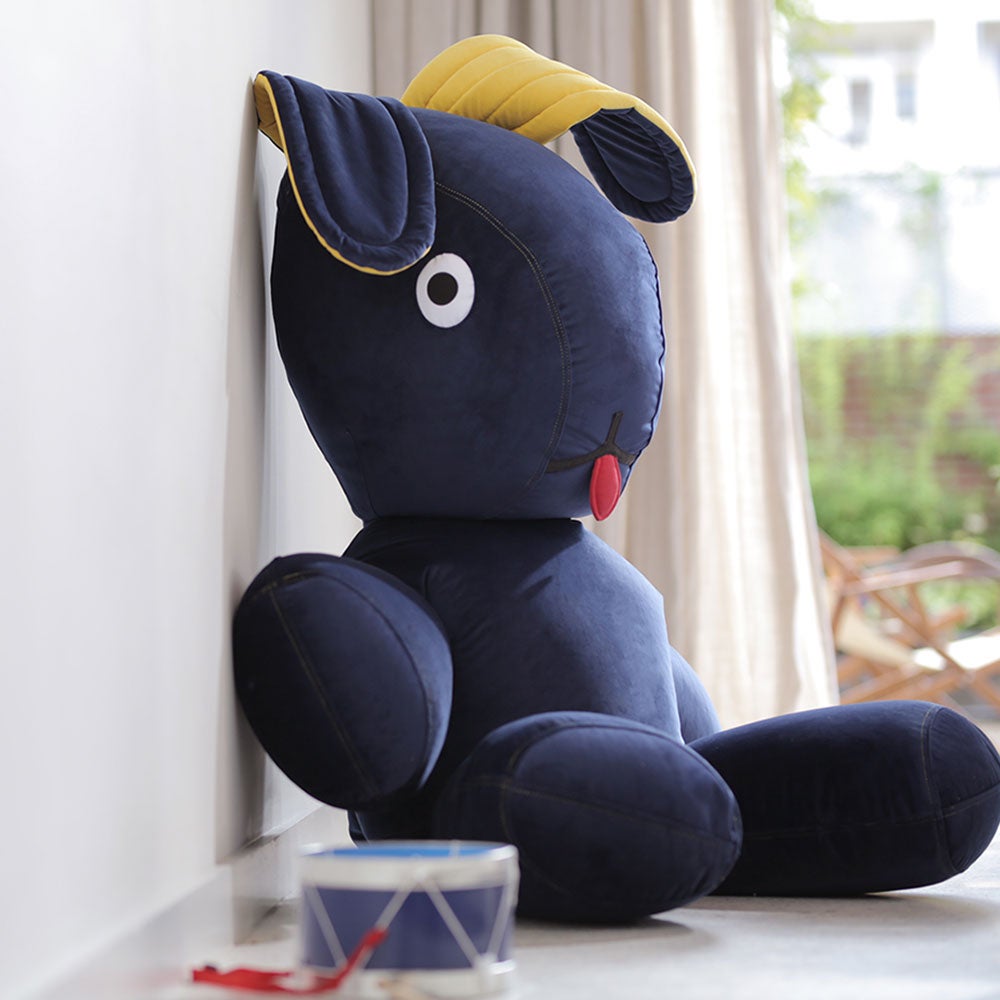 Co9 xs velvet recycled uppstoppad kanin taupe 