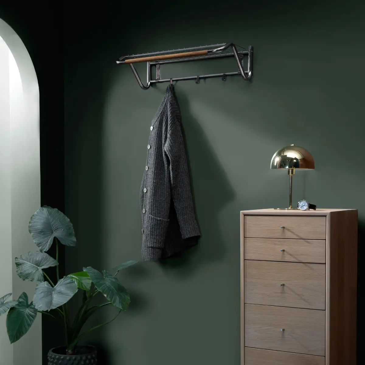 Funk Hatthylla 61 cm Rostfritt stål Ek