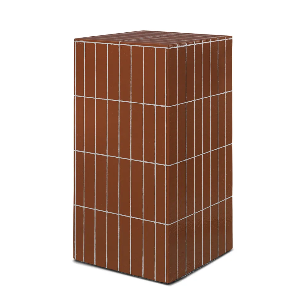 Alternativ bild 0 för Ferm Living - Pillar Pedestal - Sidobord - Pillar Pedestal - Brown - W32 x D32 x H64 cm