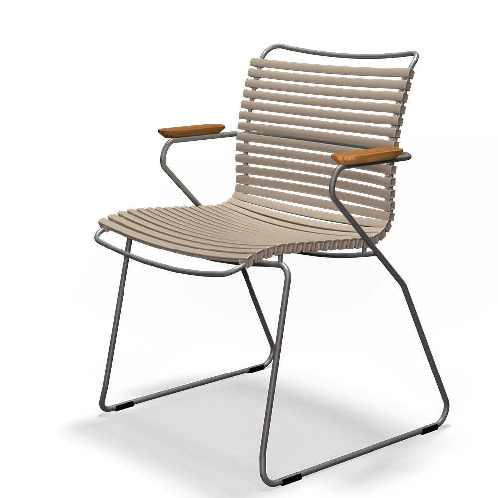 CLICK Karmstol Beige/Grey/Bamboo