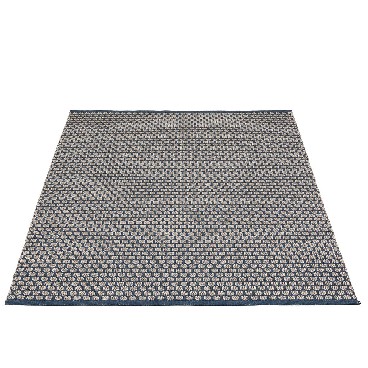 Pappelina, Vändbar Plastmatta MIMI Ocean Blue/Cream 180x260 cm