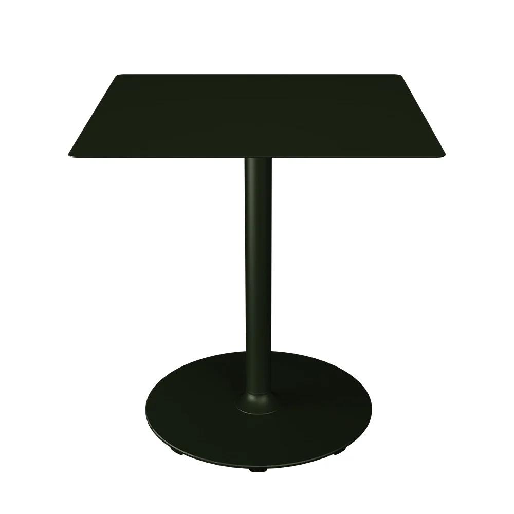 houe, pico cafébord 70x70 cm, rund bas olive green