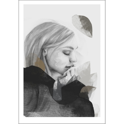 Anna Bülow Anna Bülow poster  Dreamer in Black 30×40 cm 220g/signerat