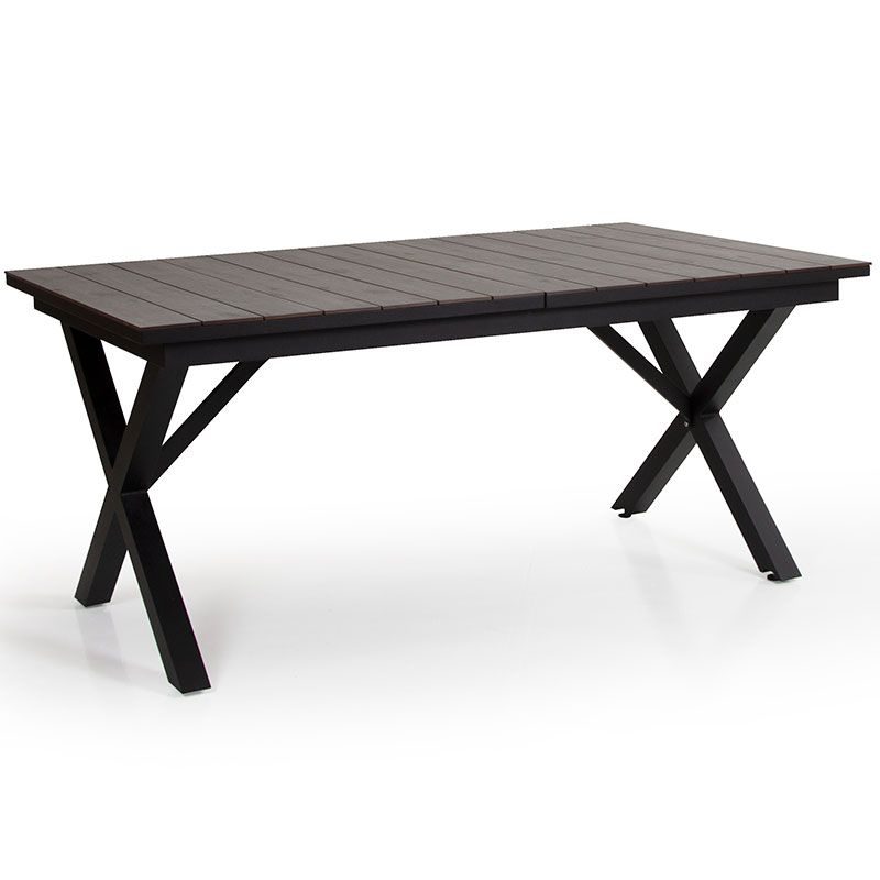 Brafab Hillmond utdragbart bord 100×166-226  cm svart/grå