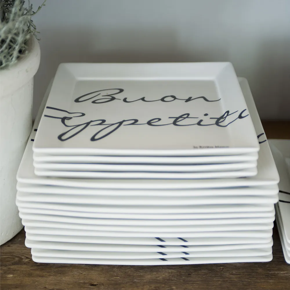 Buon Appetito tallrik fyrkantig 22 x 22 cm