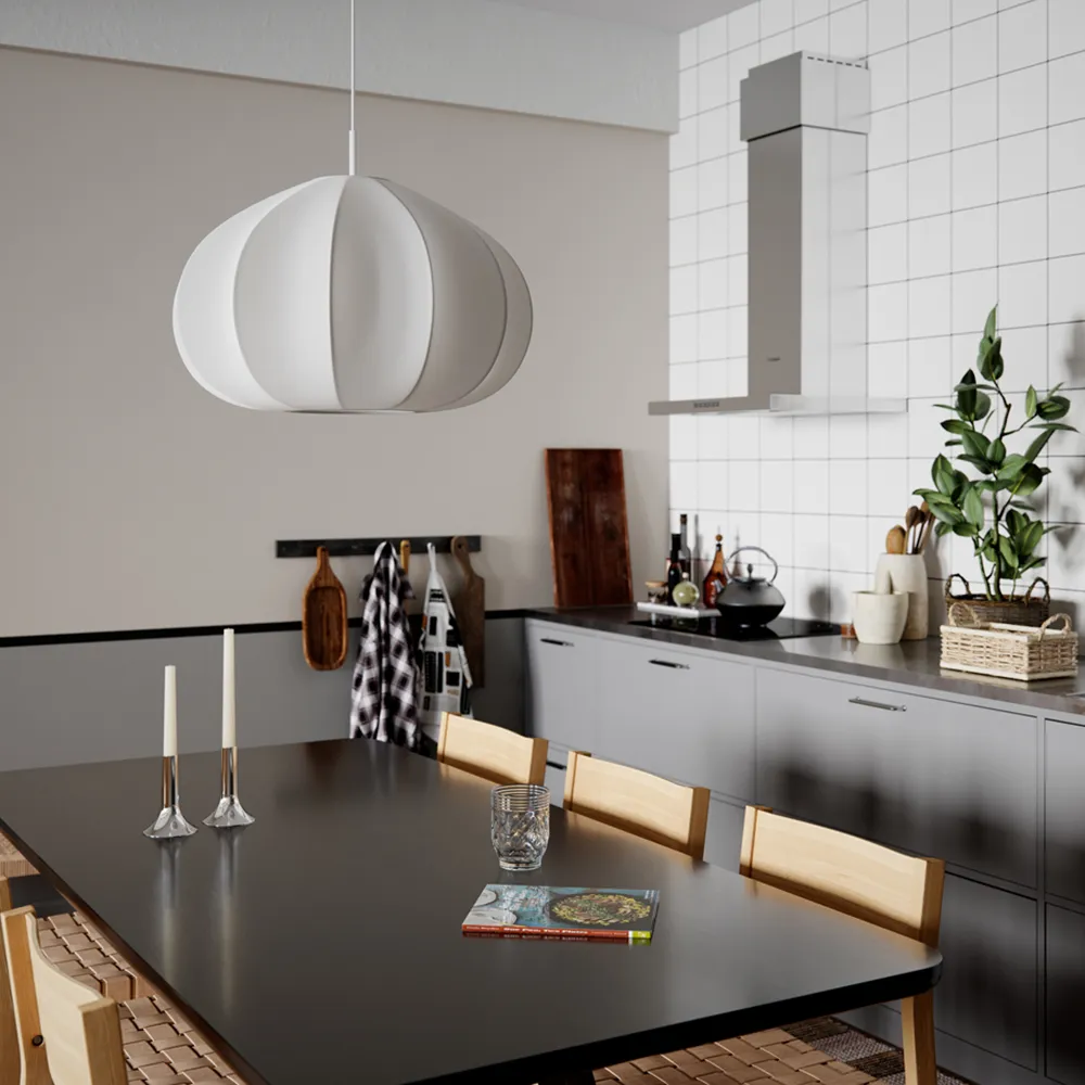 Ebba taklampa Ø60cm vit 