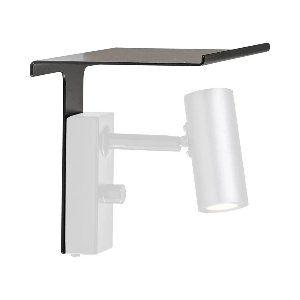 Cato vägghylla enkel Mattsvart