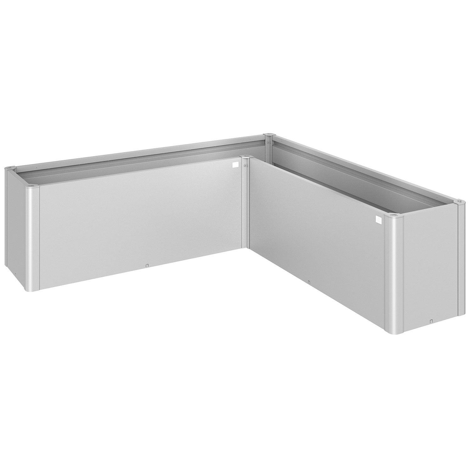 Belvedere planteringsbädd midi storlek l200 metallic silver