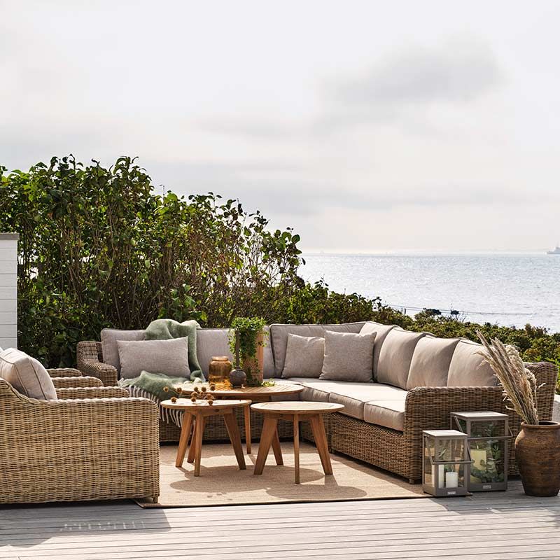 Glendon mittdel rustik konstrotting 