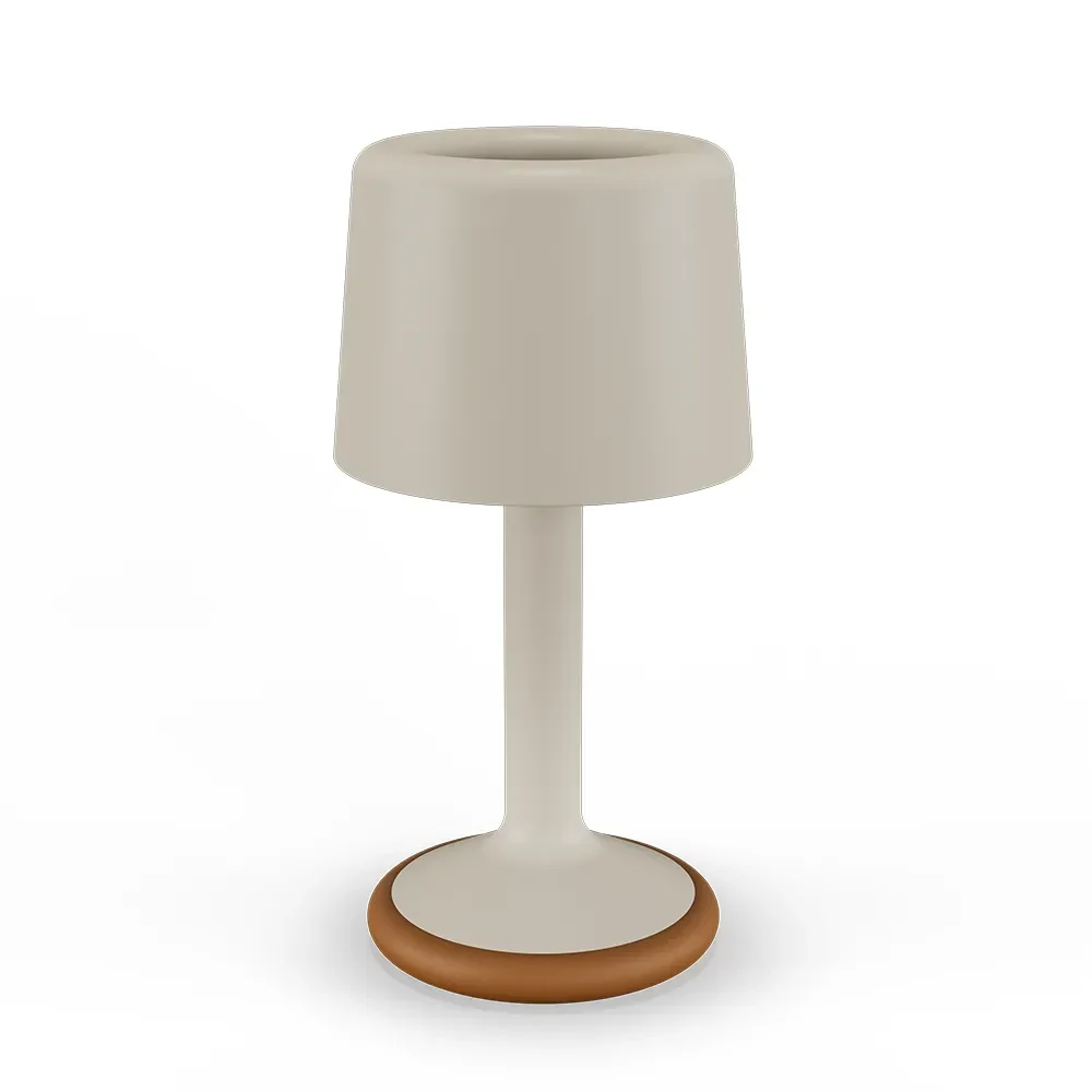 Portabel solcellslampa Luu Beige