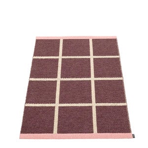 Vävd Matta Criss Pop Burgundy
