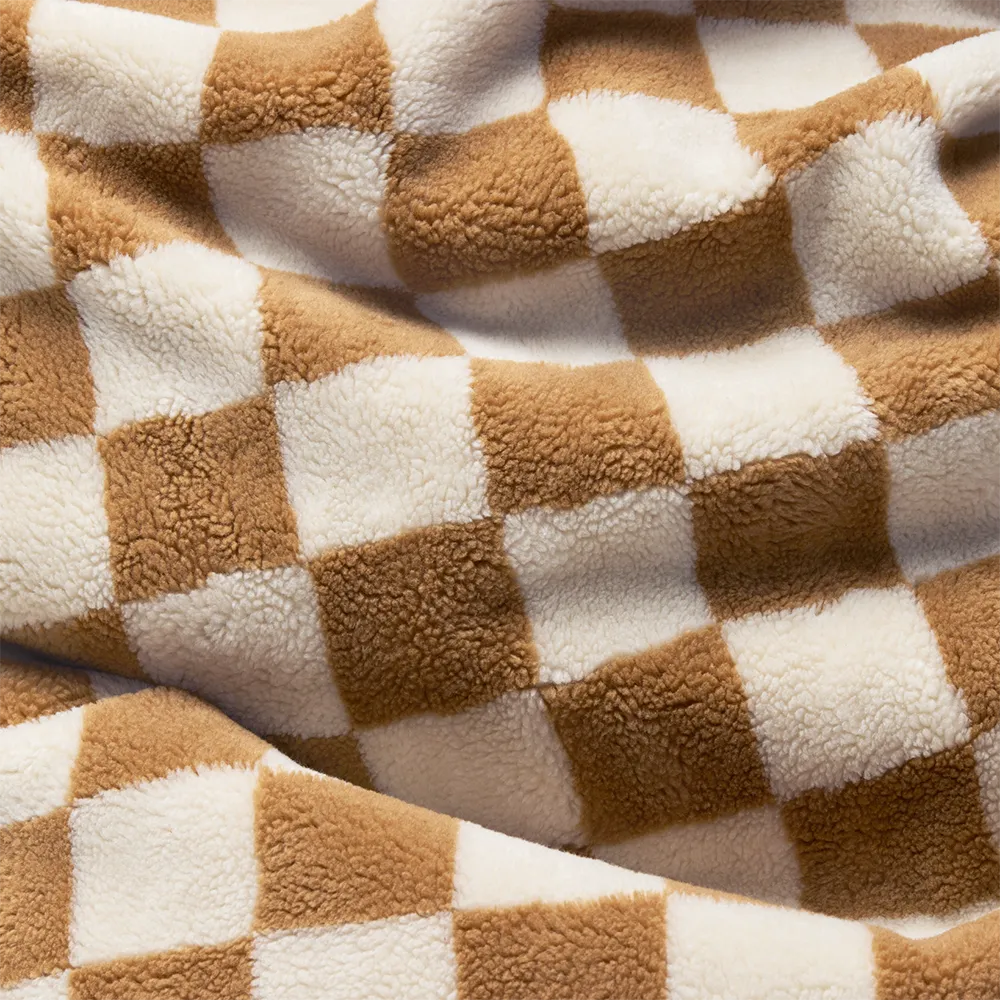 Square Prydnadskudde Teddy Chess Almond Creme