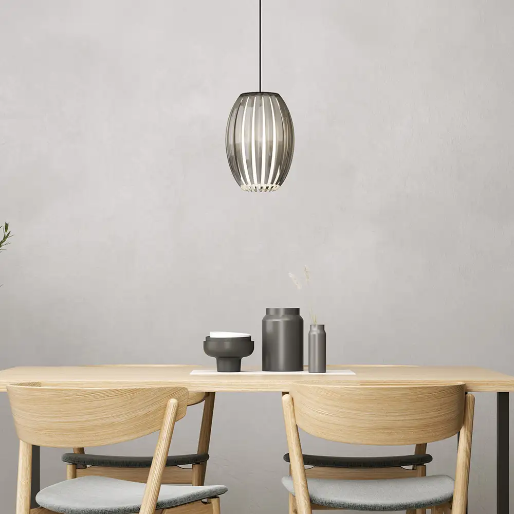 Tentacle pendel M Svart/Rök E27