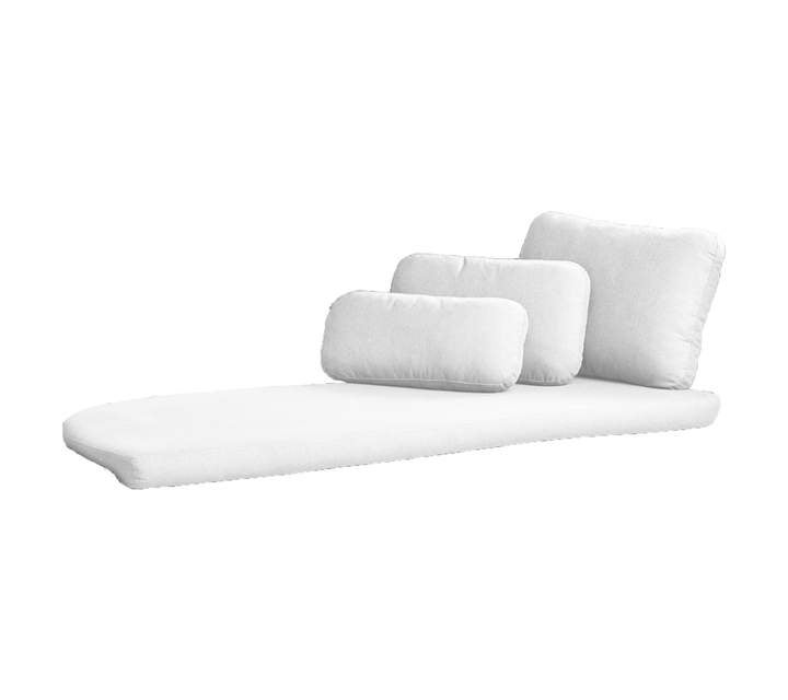 cane-line, savannah daybed dynset höger vit, sunbrella natte