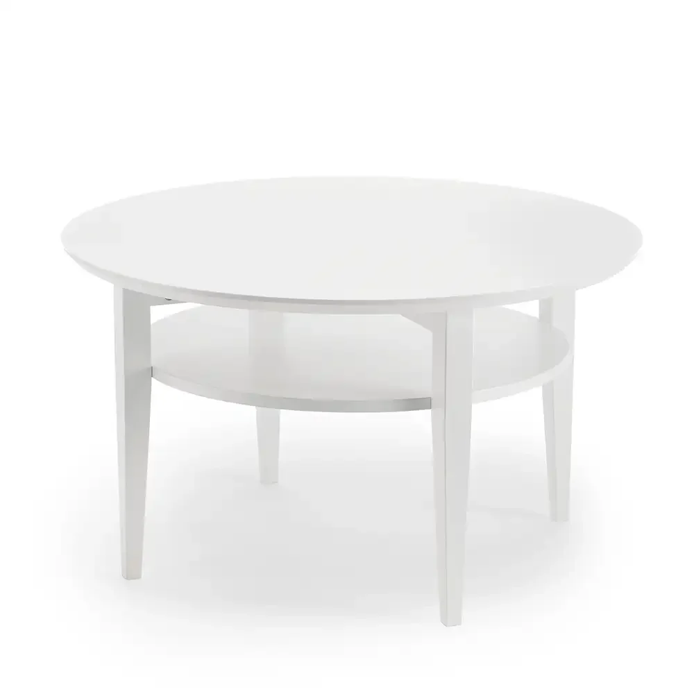 torkelson, tango soffbord ø90 cm vitbetsad ek