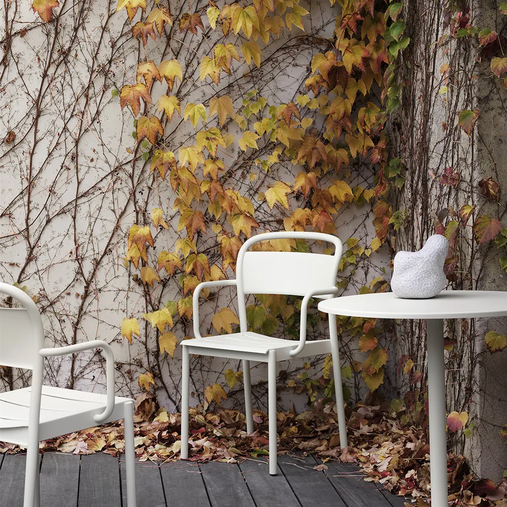 Alternativ bild 1 för Muuto - Linear Steel Armchair - Trädgårdsstol - Grey - L55,4 x D54 x H85,1 cm