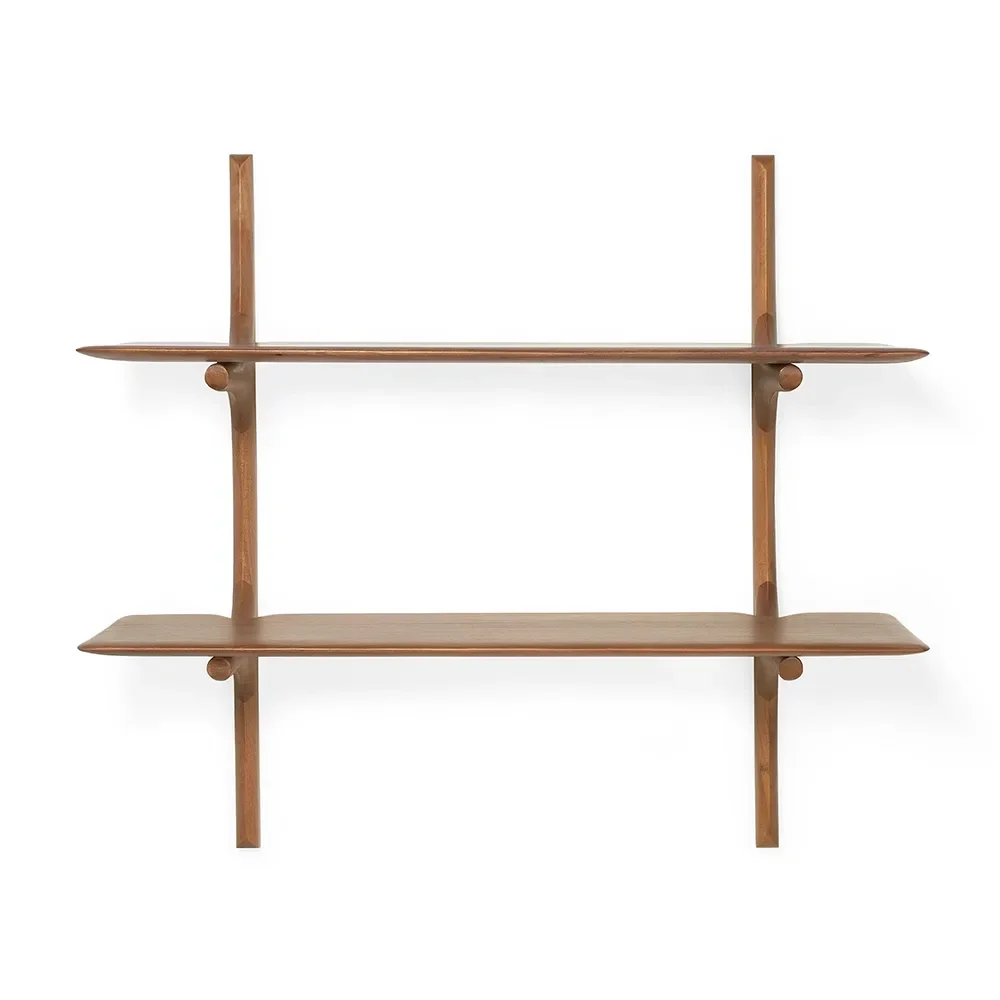ethnicraft, pi vägghylla mahogany 2 hyllplan