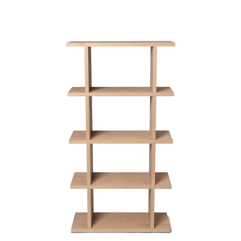 Produktfoto för Ferm Living - Kona Bookcase 1x4 - Hyllor - Natural - B: 75 x H: 141 x D: 30 cm