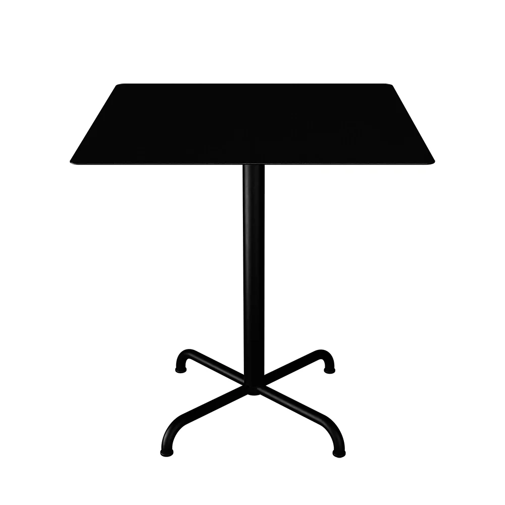 houe, pico cafébord 70x70 cm, bas 4 ben svart